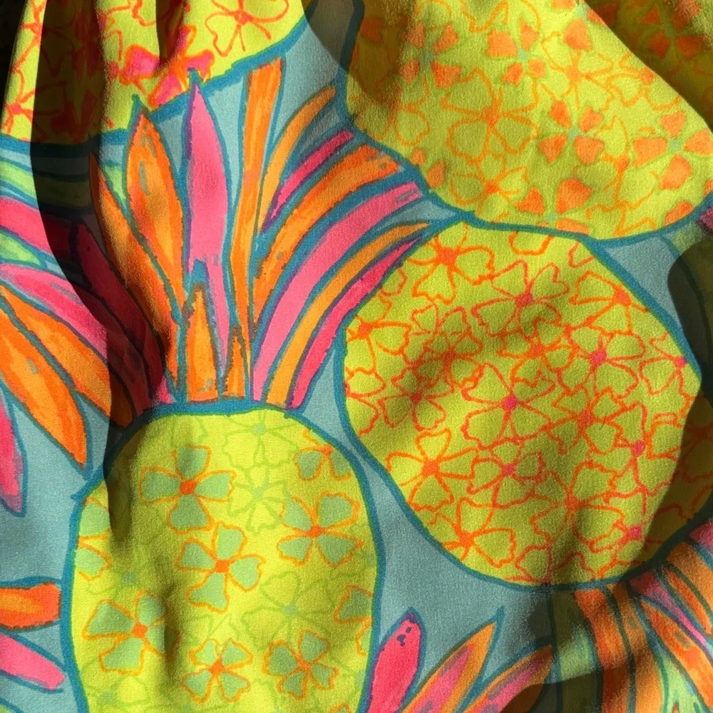 Chubbies Yellow and Blue Pineapple Swim Trunks